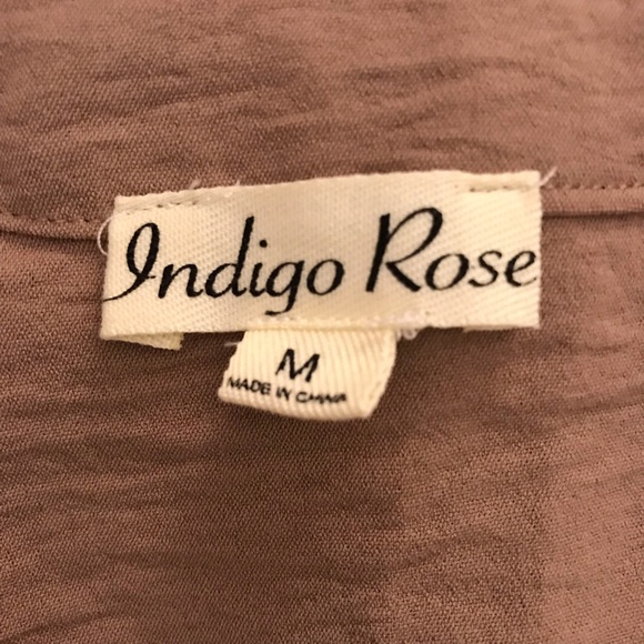 (Indigo Rose) Sleeveless Ruffled Button Front Sundress - Picture 3 of 4